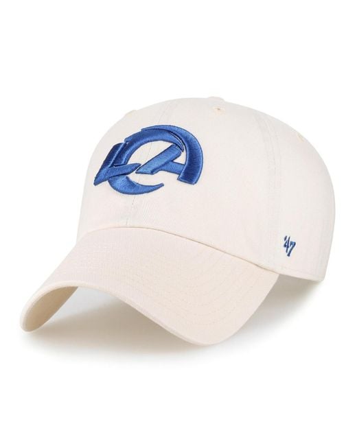 '47 Blue Los Angeles Rams Clean Up Adjustable Baseball Cap for men