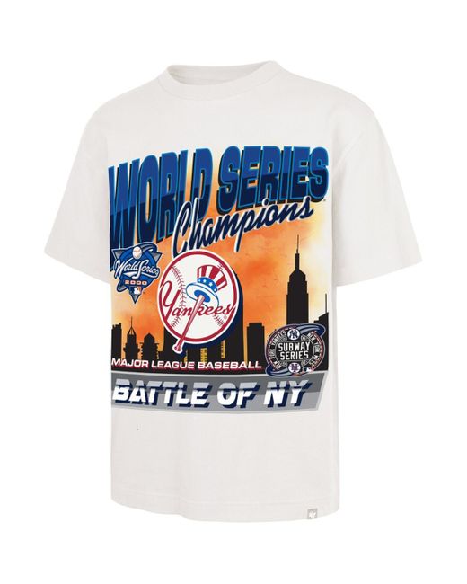 '47 Blue New York Yankees 2000 World Series S Showcase Mvp Foundation T-shirt for men