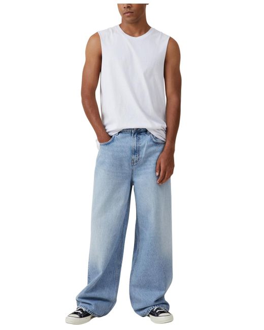 Cotton On Blue Super baggy Jean for men