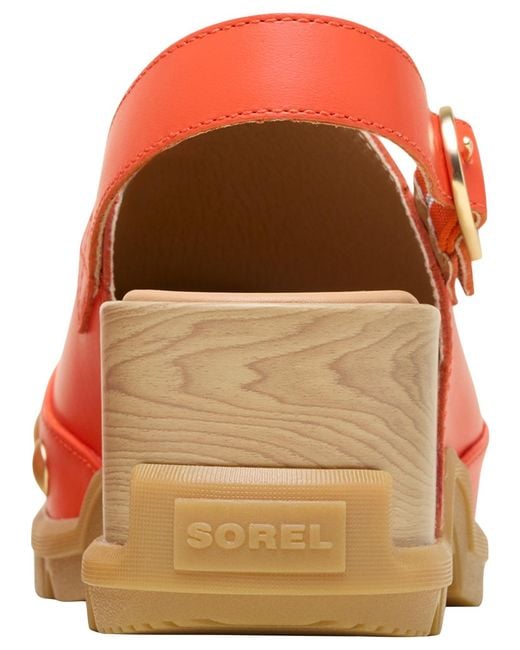 Sorel Orange Roamn Studded Slip On Clogs