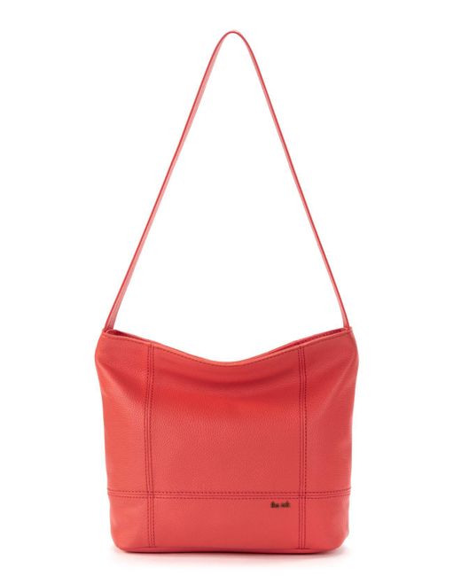 The Sak Leather De Young Hobo Bag in Cayenne (Red) | Lyst