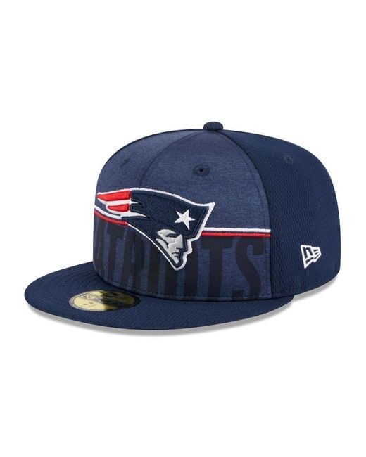 New England Patriots New Era 2023 Sideline 39THIRTY Flex Hat - Red/Navy