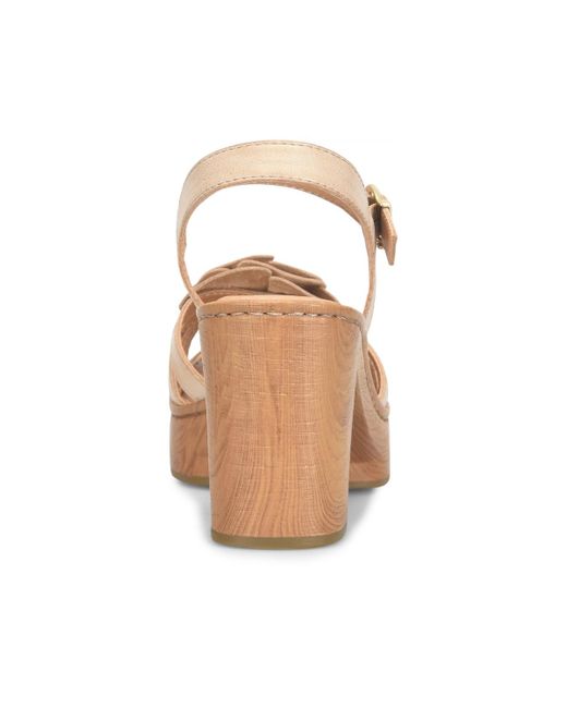 Born Natural Nectar Square Toe Sandals