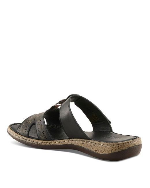 Spring Step Black Virelle Slide
