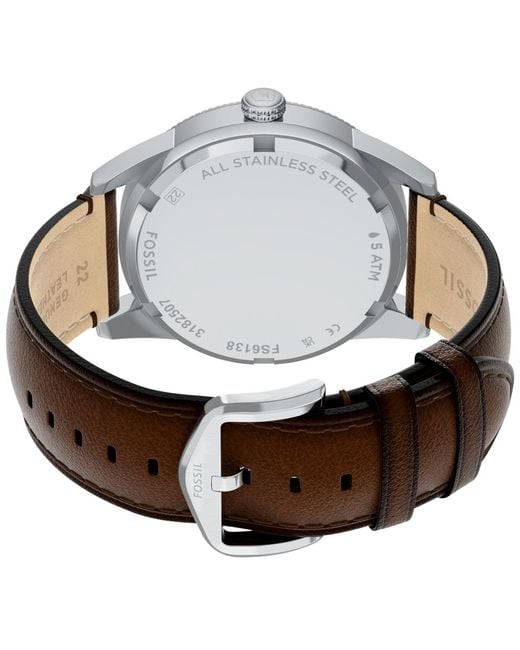 Fossil Green Pearson Multifunction Leather Watch for men