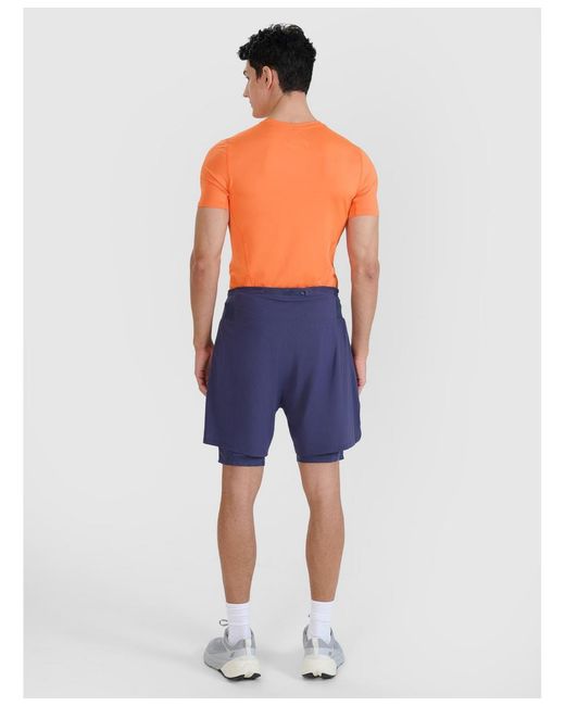 4F Blue Quick-drying Trail Running Shorts