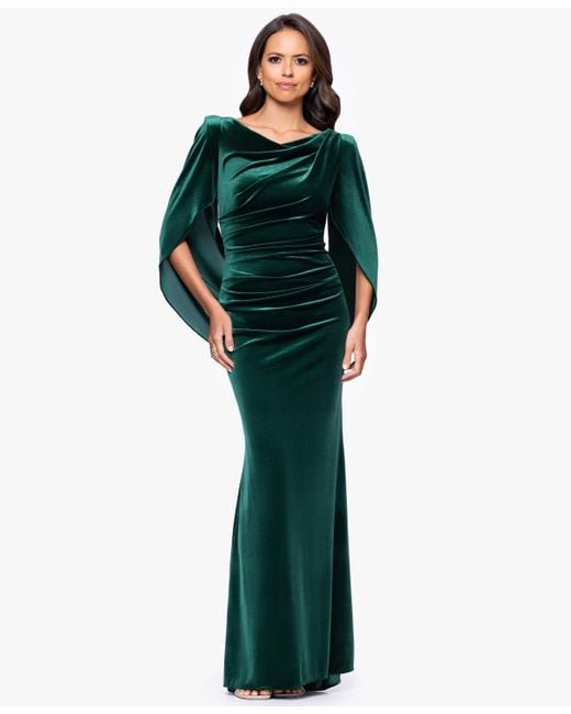 slim fit dress slacks Sofia Satin Drop Shoulder Floor Length Dress main image 0