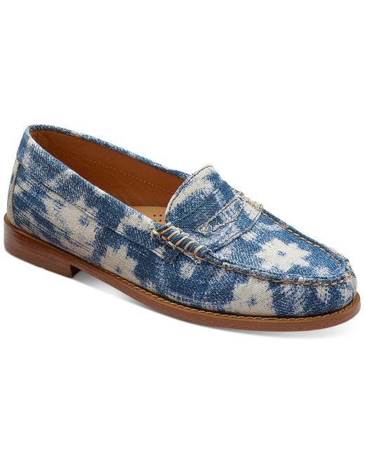 G.H. Bass & Co. Denim Whitney Patchwork Loafer Flats in Denim (Blue) Lyst