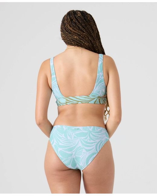 Roxy Blue Printed Full-coverage Swim Bottoms