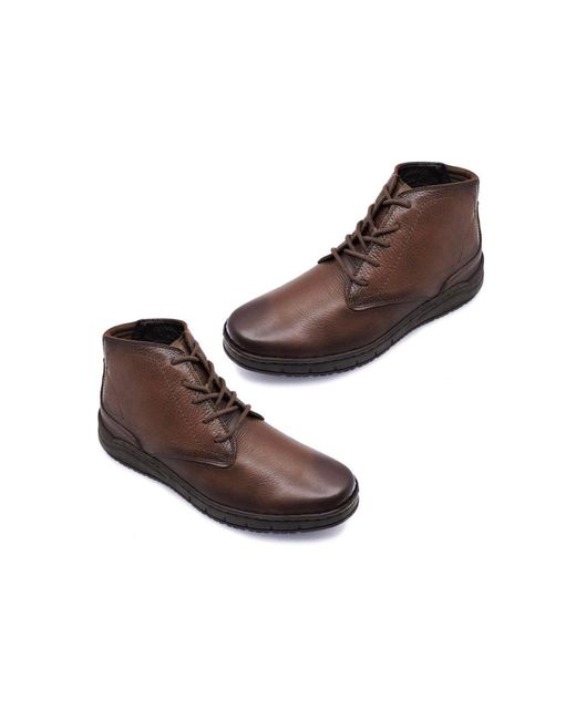 Lobo Solo Brown Premium Leather Boots, Handmade Unique Shoes With Laces  Closure, Luka 9402 for Men | Lyst