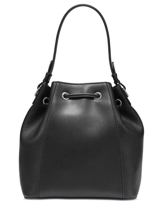 Karl Lagerfeld Black Adele Bucket Bag