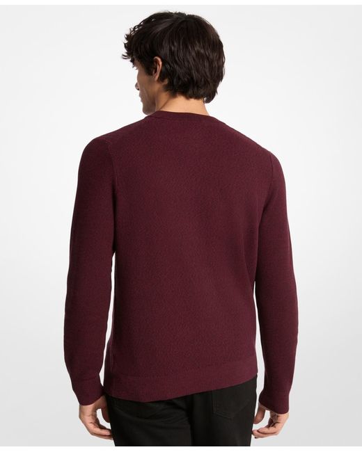 Michael Kors Mouline Textured Crewneck Sweater for men