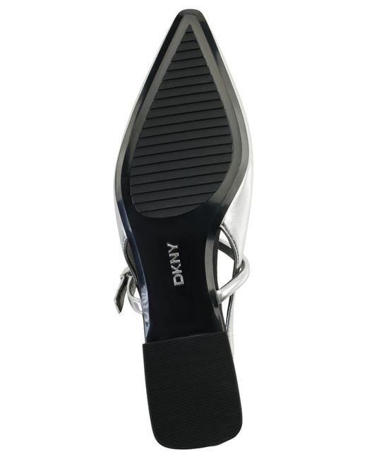 DKNY White Cairo Slingback Flats