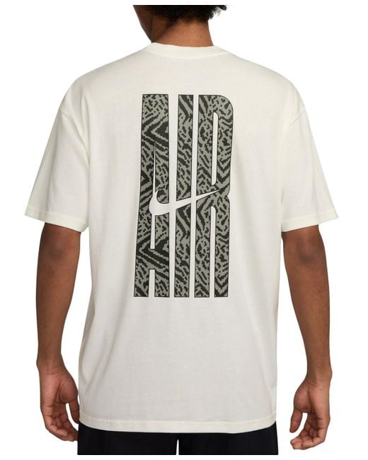 Nike White Sportswear Max90 Loose-fit Graphic T-shirt for men