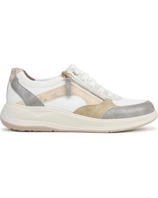 LifeStride White Teamplayer Washable Round Toe Slip On Sneakers