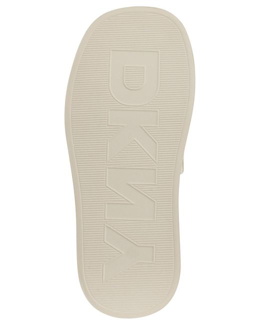 DKNY White Orion Mesh Platform Sandals