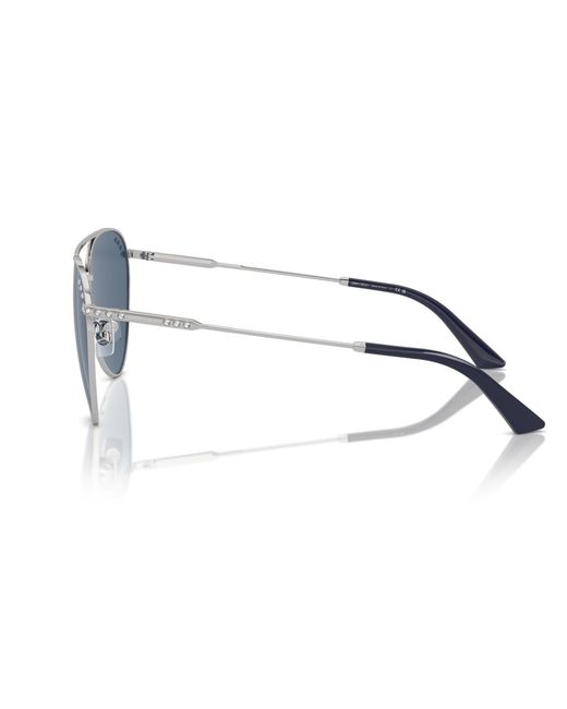 Jimmy Choo Blue Pilot Sunglasses