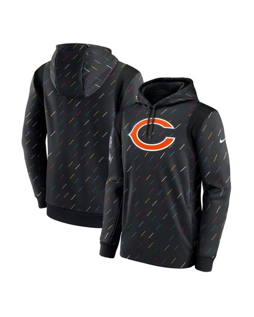 Nike Synthetic Charcoal Chicago Bears 2021 Nfl Crucial Catch Therma