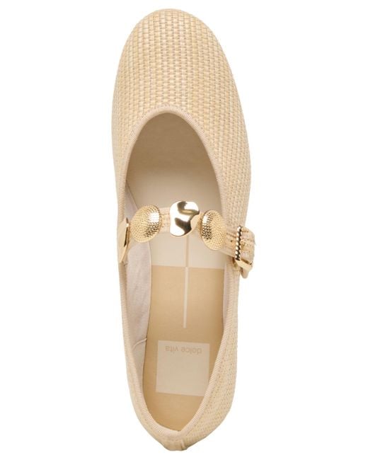Dolce Vita White Relan Embellished Mary Jane Flats