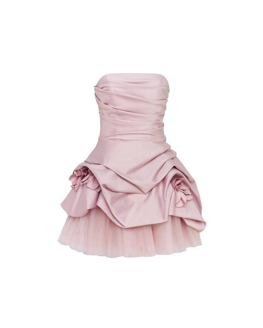 Millà Pink Rosette Mini Dress