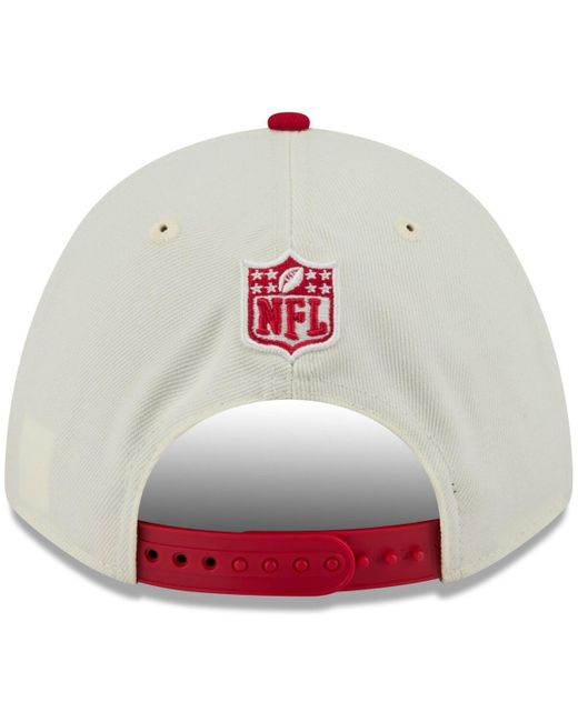 KTZ Gray Cream/scarlet San Francisco 49ers 2025 Nfl Draft 9forty A-frame M-crown Adjustable Hat for men