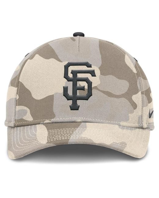 Nike Metallic San Francisco Giants Camo Pack Rise Adjustable Hat for men