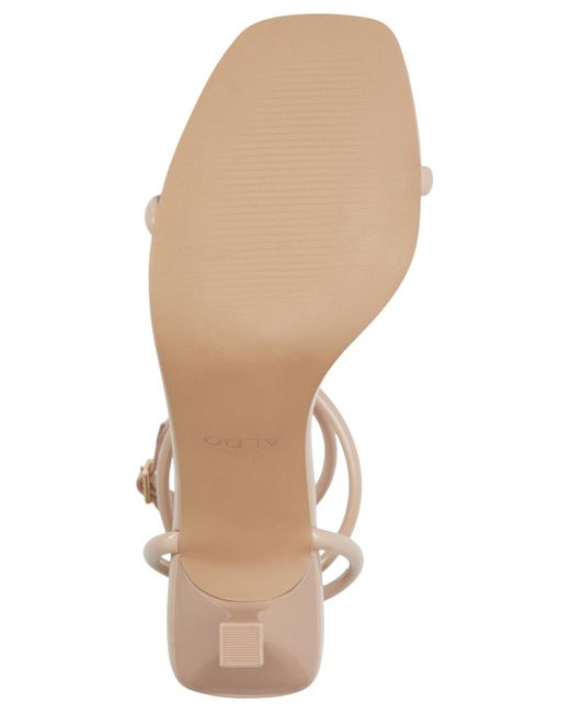 ALDO Metallic Dime Strappy Ankle Wrap Dress Sandals