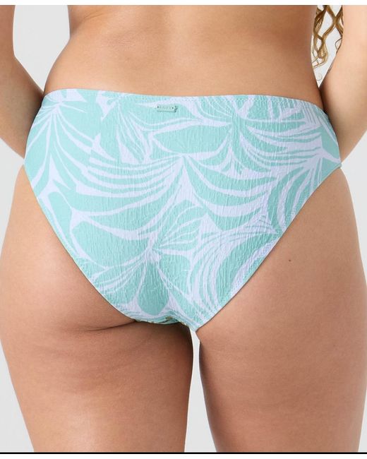 Roxy Blue Printed Full-coverage Swim Bottoms