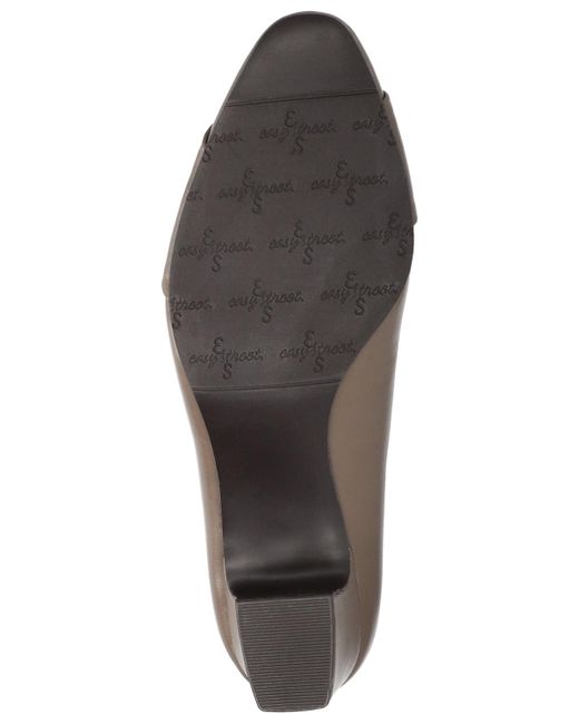 Easy Street Brown Lyanna Block-heel Slip-on Pumps