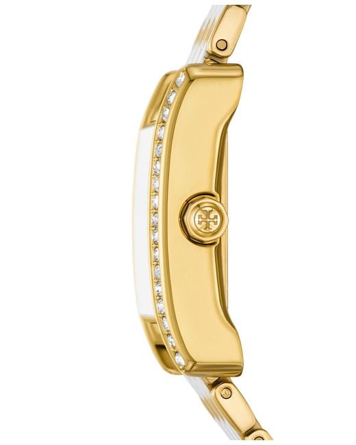 Tory Burch Metallic The Eleanor Crystal Bracelet Watch, 27Mm X 34Mm