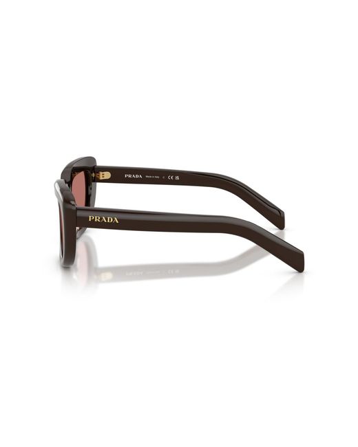 Prada Brown Rectangle Sunglasses