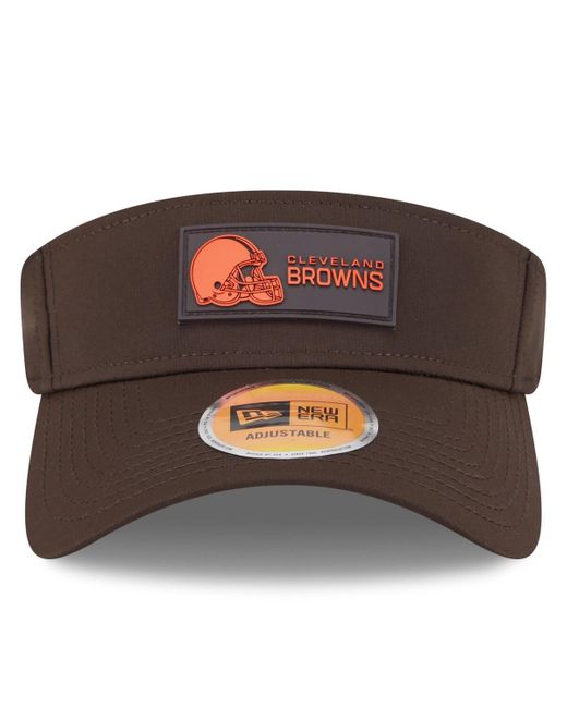 KTZ Brown Cleveland S 2025 Sideline Visor Hat for men
