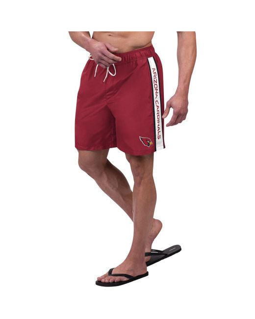G-III 4Her by Carl Banks Red Arizona S Streamline Volley Swim Shorts for men