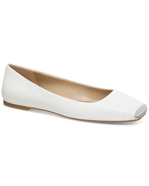 Alfani Neptoon Square-toe Flats, Created For Macy's in White | Lyst