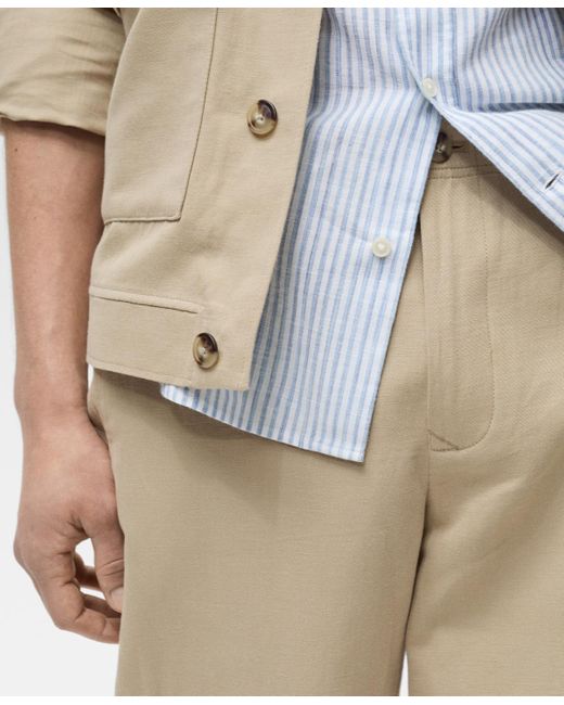 Mango Natural Eu Regular-fit Linen Pants for men