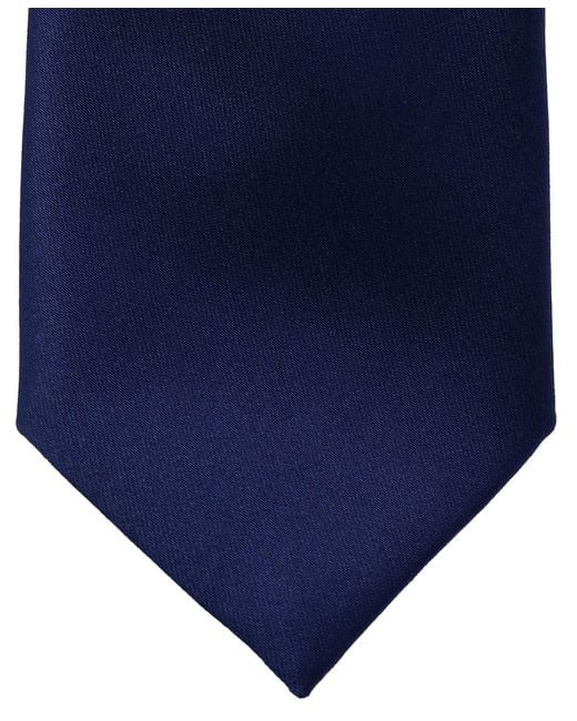 DKNY Blue Shine Satin Solid Slim Tie for men
