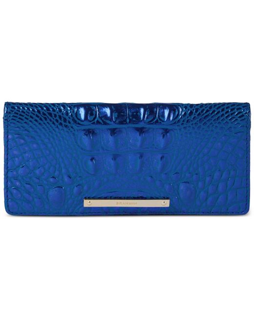 Brahmin Blue Ady Melbourne Leather Wallet