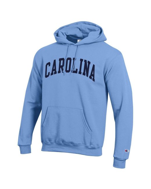 Champion Carolina Blue North Carolina Tar Heels Basic Arch Fleece Pullover Hoodie Sweatshirt for men