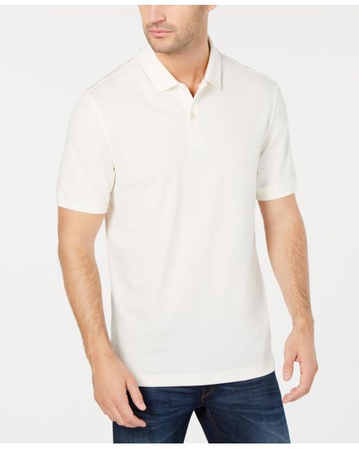 Club Room Natural Classic Fit Performance Stretch Polo for men
