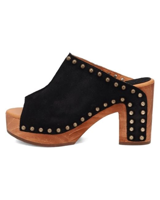 Dingo Black Echo Wooden Sandal
