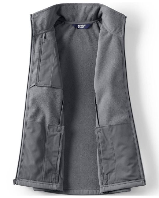 Lands' End Gray Soft Shell Jacket