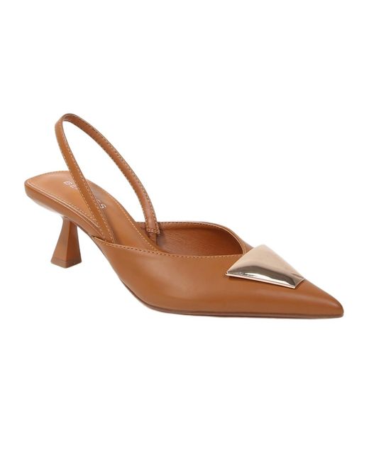BERNESS Brown Cielo Slingback Pumps