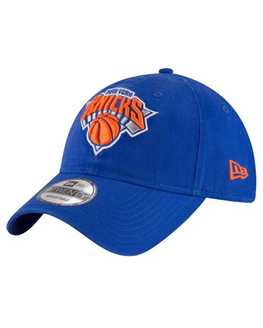 KTZ Blue Royal New York Knicks Team 2.0 9twenty Adjustable Hat for men
