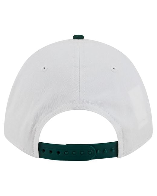 KTZ Gray White/green Baylor Bears Arch Two-tone Rope 9forty A-frame M-crown Adjustable Hat for men
