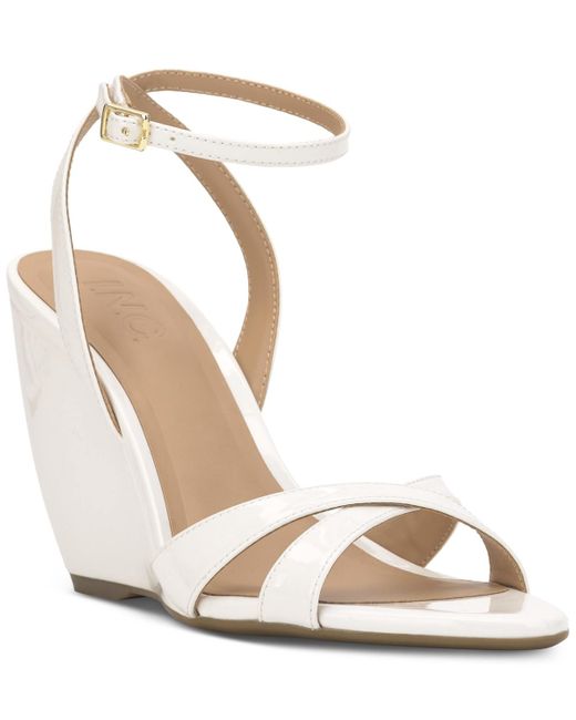 INC International Concepts Metallic Camlyn Wedge Sandals