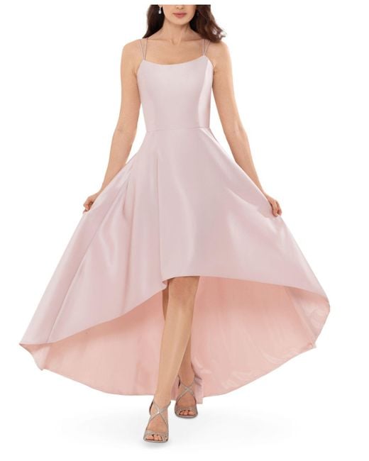 Fit and flare top high low dress