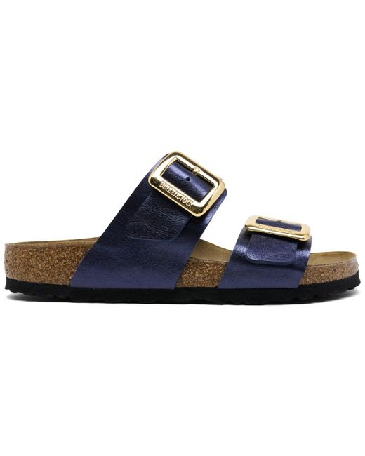 Birkenstock Blue Sydney Luxe Buckle Birko-flor Sandals From Finish Line