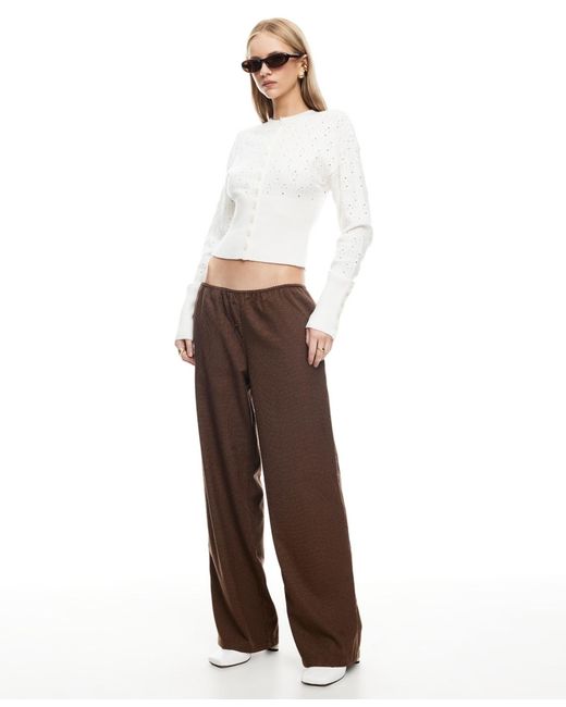 Lioness White Shimmer Shift Sweater