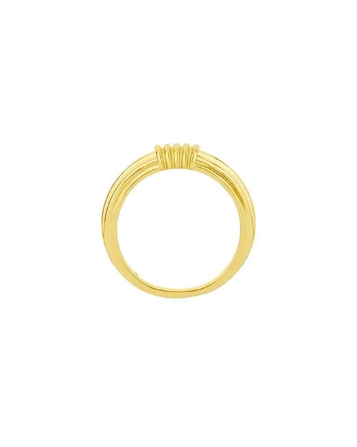 And Now This Yellow Textured Statement Ring