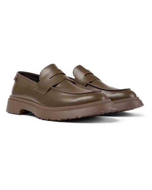 Camper Brown Moccasin Walden Casual Shoes for men
